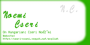 noemi cseri business card